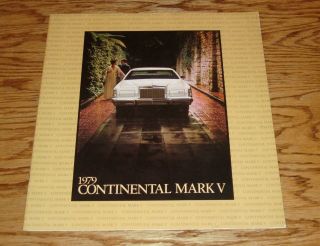 1979 Lincoln Continental Mark V Sales Brochure 79