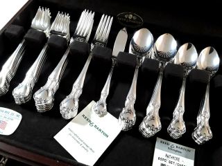 Reed & Barton Rathmore Silverplate 65 Piece Service For 12,  5 Piece Hostess Set
