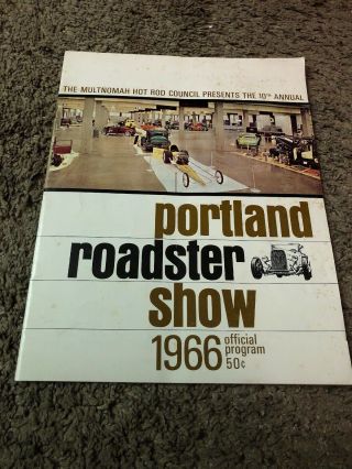 Vintage 1966 Portland Oregon Roadster Show Hot Rod Car Official Program Munsters