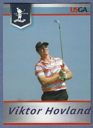 Viktor Hovland 2018 Usga U.  S.  Amateur Golf Champ Rookie Card - Oklahoma State