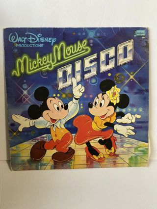 Mickey Mouse Disco Vintage 1979 Walt Disney Productions Record Vinyl Disneyland