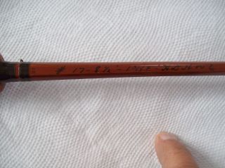 Vintage Heddon 17 8 1/2 Foot 3 Piece Split Bamboo Fly Fishing Rod