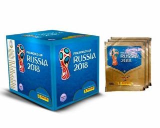Panini Russia Fifa World Cup 2018 Sticker Album,  100 Packs Kylian Mbappe Rc