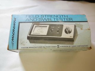 Vintage Radio Shack Micronta Field Strength And Swr Tester W/ Box And Paperwork