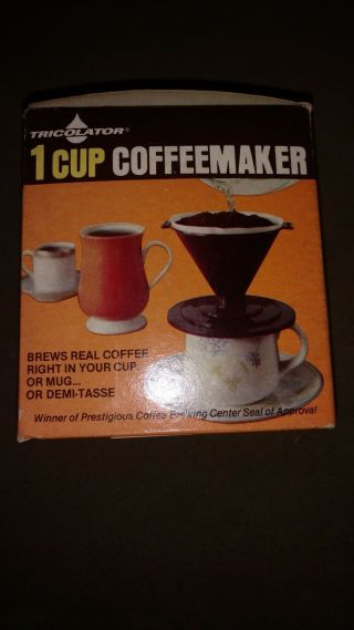 Vintage 1 Cup Tricolator Coffee Maker