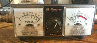HAM RADIO: Collectors - Vintage Swan SWR - 1 Power / SWR Meter,  Circa 1960s - ' 70s 2
