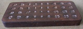 Antique Ransom & Randolph Co.  Toledo Ohio Steel Die Plate For Gold Dental Crowns