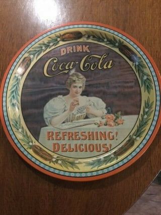 Vintage 1976 Coca Cola 75th Anniversary Round Tin Tray Louisville,  Ky