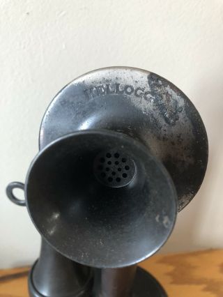 Antique Black Kellogg Candlestick Phone Patent Nov 1901,  March 1907 & April 1908 2