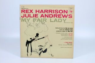 Vintage Broadway My Fair Lady Musical Rex Harrison Julie Andrews 33 Vinyl Record