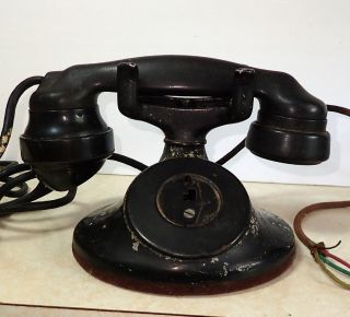 Western Electric Vintage 1920s 30s Rotary Dial Phone E1 Incomplete
