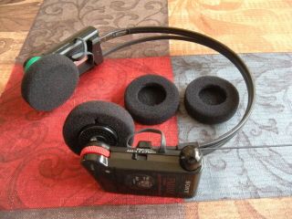 Vintage Sony Am/fm Radio Headphones Walkman Stereo Headset Model Srf - R7