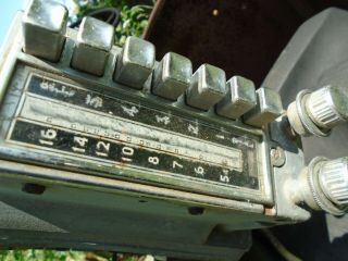 Vintage MoPar Tube Radio Auto Truck Side Push Button & Dial w/Mounting Bracket 2