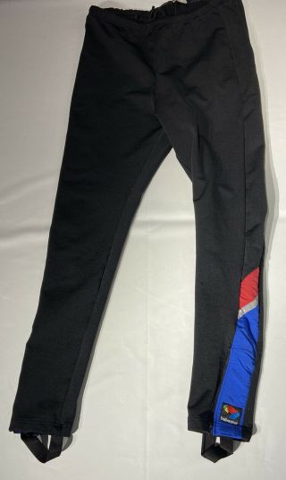 Vintage Bellwether Men’s Xl Black Blue Long Cycling Pants