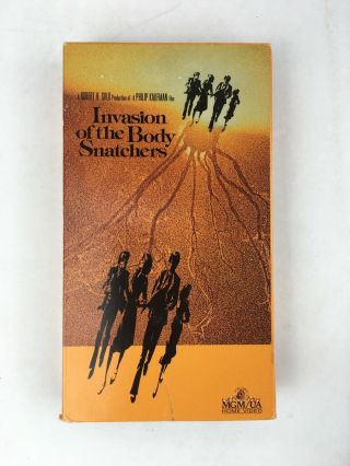Invasion Of The Body Snatchers Vhs Classic Horror 1978 Vintage Tape