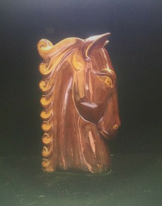 Vintage Mid Century Horse Head Vase Figure Tag Made In Japan