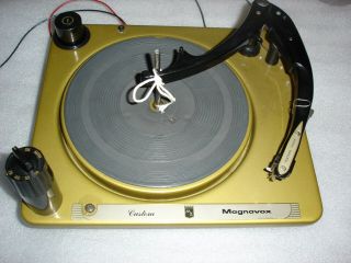 Vintage Magnavox Custom Record Player Stereo Turntable Fix Or Parts