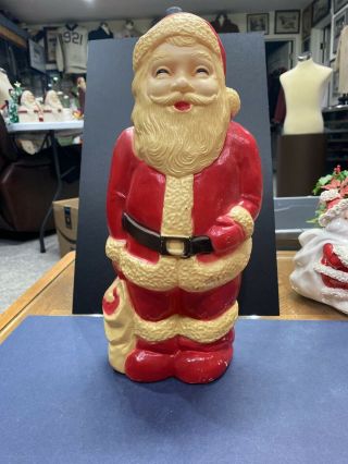Vintage Plastic Lighted Santa Claus - Blow Mold - Christmas Union Products Inc.