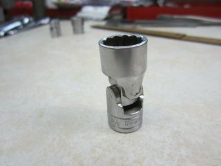 Vintage Snap On Fu18,  9/16 Shallow Swivel Socket,  12 Point 3/8 Drive Date 1949