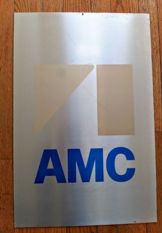 Vintage American Motors Corporation Automobile Dealership Sign Amc Rambler Nash
