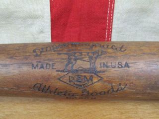 Vintage 1930s Draper Maynard D&m Wood Baseball Bat No.  Pgh Antique 33 " Lucky Dog