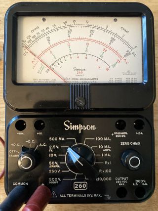 Simpson 260 Series 7p Volt - Ohm Milliammeter