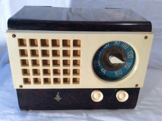 Flaming Hot Emerson Catalin Vintage Antique Tube Radio - Plays Great