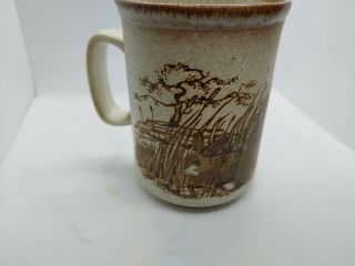 Dunoon Ceramic Coffee Mugs Made in Scotland animal Set 4 cat,  rabit,  fox vintage 3
