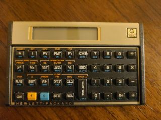Vtg.  Hewlett Packard Hp 12c Financial Calculator.  No Cover