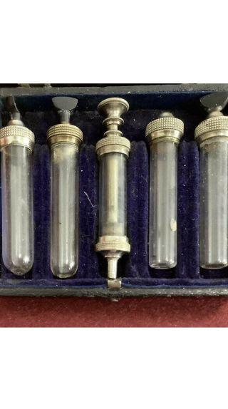 Vintage /Antique Medical Syringe Set C.  1860/1900 (possibly Veterinary) A3 3