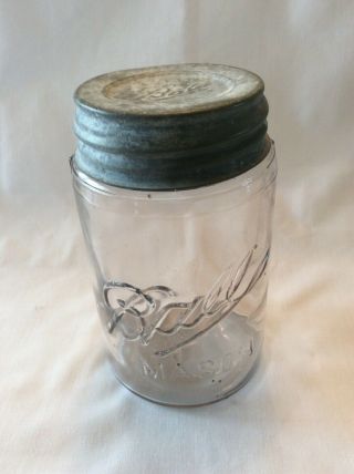 Antique Fruit Jar Pint Ball 3 L Mason