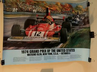 Watkins Glen Poster 1974 United States Grand Prix F1 - Michael Turner