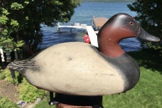 Vintage Wildfowler Canvasback Duck Decoy Old Saybrook Paint