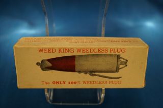 VINTAGE WEED KING WEEDLESS PLUG BY SEVDY ENTERPRISES IN THE BOX WITH PAPER 3