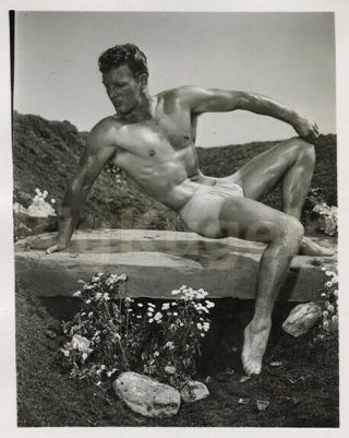 1950s Vintage Amg Male Nude Handsome Dale Curry Tattooed Hairy Muscle Beefcake
