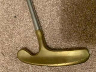 Vintage Acushnet Flange M4c Bullseye 34 " Putter W/ Satin Shaft & Grip