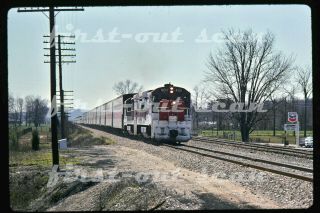 Slide - Auto - Train At 4011 Ge U36b Action South Of Louisville Ky 1975