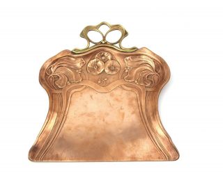 Carl Deffner Art Nouveau Copper & Brass Crumb Tray