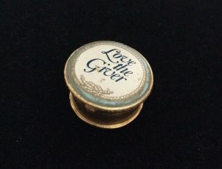 Vintage Estée Lauder Youth Dew Solid Perfume “love The Giver” Compact 1973