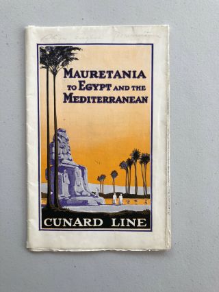 Cunard Line Rms Mauretania Cruise Brochure 1925