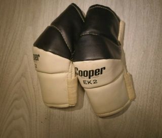 Vintage Cooper Hockey Pads Elbow Ek2 Leather Hardly
