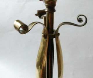 ARTS & CRAFTS BRASS ELECTRIC TABLE LIGHT C.  1910 - W.  A.  S BENSON STYLE 3