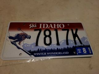 Ski Idaho License Plate