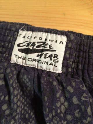 Vintage 90s California Crazee Wear Pants Workout Weight Lift Medium 2