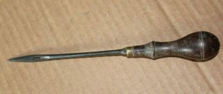 Vintage 8 3/4” Leather Saddle Collar Awl Needle Tool