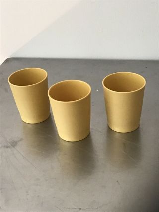 Vintage Tupperware Harvest Gold 6 Oz Juice Cups Small Tumblr Set Of Three
