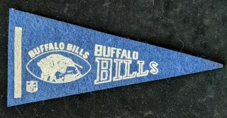 Vintage 1970s Nfl Mini Pennant - Buffalo Bills - Felt Football 4 X 9