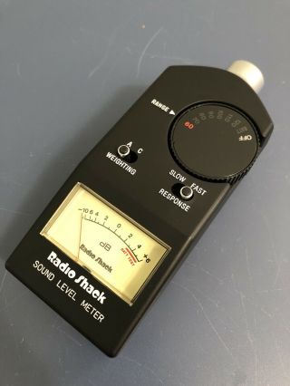 Vintage Radio Shack Realistic Sound Level Db Meter Model 33 - 2050 Great