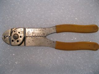Vintage Vaco No.  1902 Wire Cutter Stripper Crimper Pliers - Made In Usa
