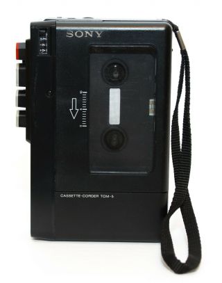 Vintage Sony Portable Cassette Recorder Tcm - 5 Cassette - Corder